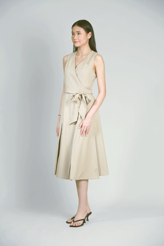 Wrap Dress with Cutout Detail Dress
