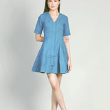 Fit & Flare Denim Dress