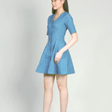 Fit & Flare Denim Dress