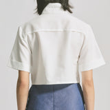 Pleat Crop Shirt