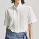 Pleat Crop Shirt