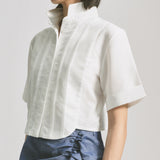 Pleat Crop Shirt