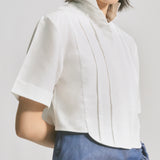 Pleat Crop Shirt