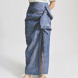 Tencel Denim Side Ruffle Skirt