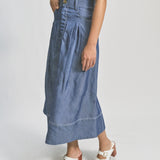 Tencel Denim Pleat Skirt