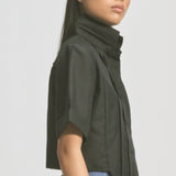 Pleat Crop Shirt