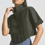 Pleat Crop Shirt