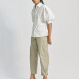 Tab Hem Khaki Pants