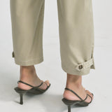 Tab Hem Khaki Pants