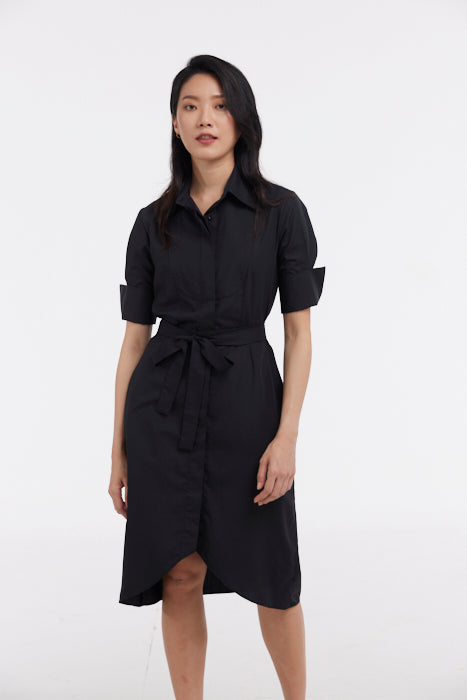 Tulip Hem Shirt Dress