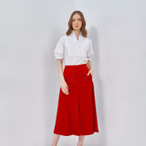 EMBROIDERED PANELED SKIRT