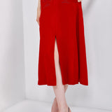 EMBROIDERED PANELED SKIRT