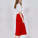 EMBROIDERED PANELED SKIRT