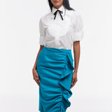 Side Ruffle Skirt