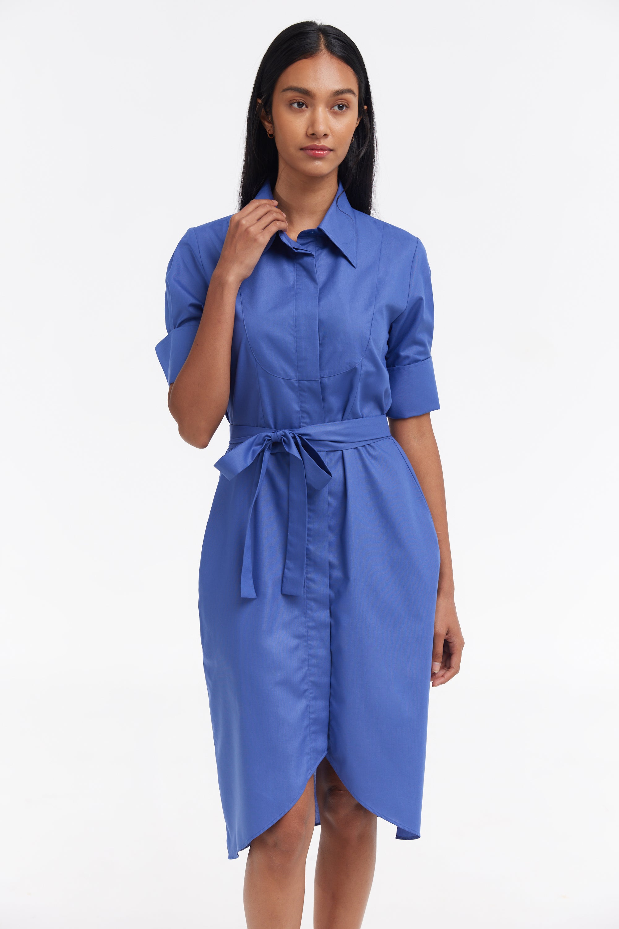 Tulip Hem Shirt Dress – Caeli Eco Luxe