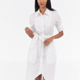 Tulip Hem Shirt Dress