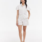 Broderie Anglaise Ruffle Shorts