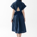Pleat Detail Shirtdress