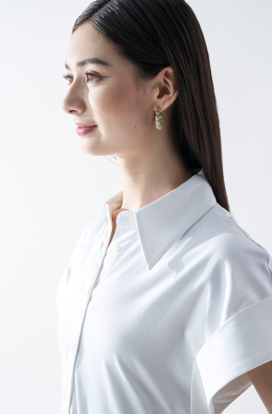 Pleat Detail Shirtdress